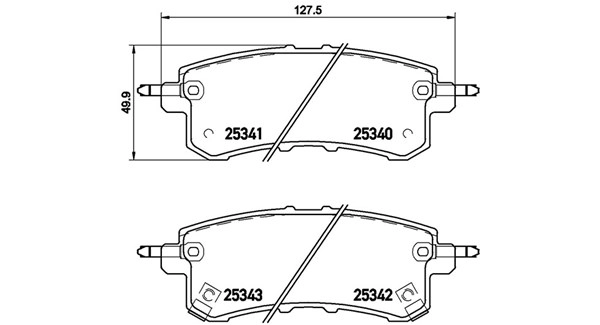 Brake Pad Set, disc brake (363700456082)