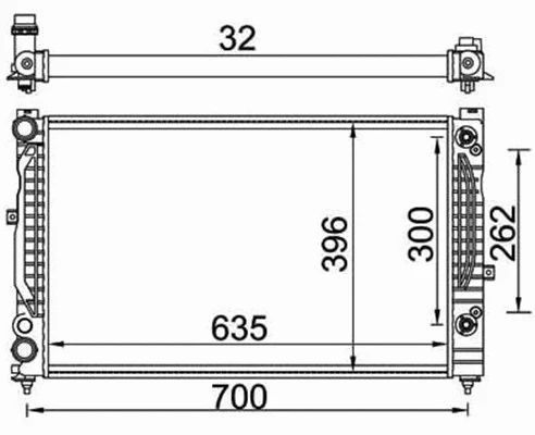 Radiator, engine cooling (359000391160)