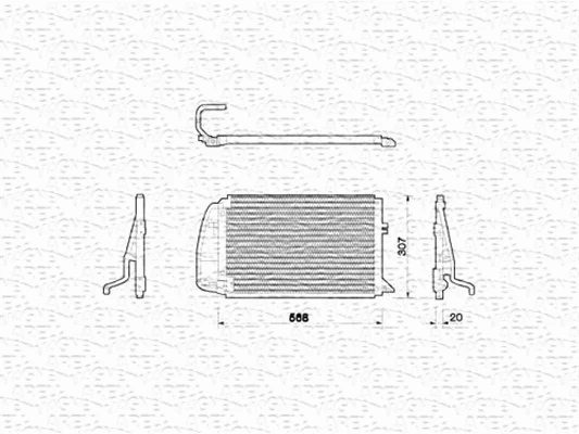 Condenser, air conditioning (350203205000)