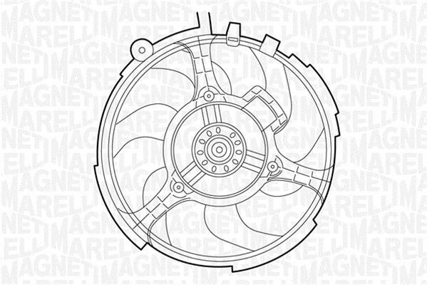 Fan, engine cooling (069422030010)