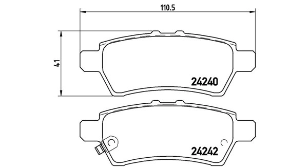 Brake Pad Set, disc brake (363700456060)