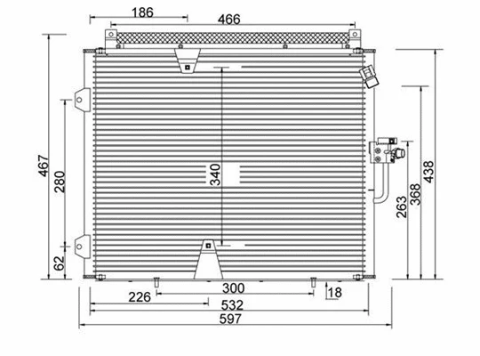 Condenser, air conditioning (359003221110)
