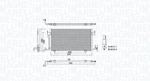 Condenser, air conditioning (350203777000)