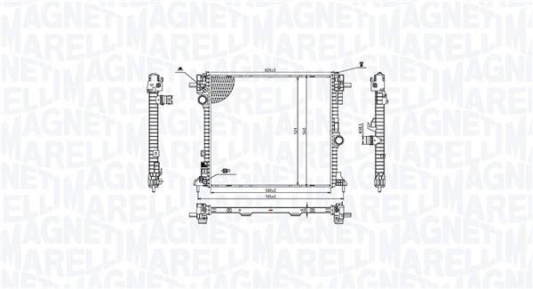 Radiator, engine cooling (350213214400)