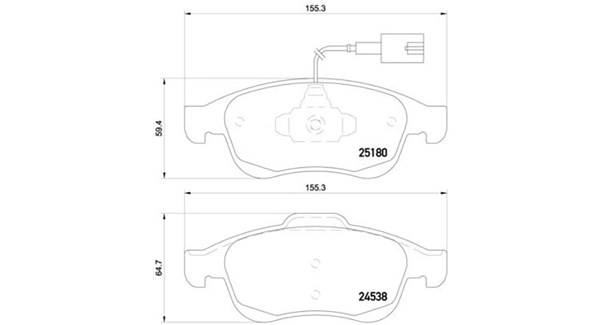 Brake Pad Set, disc brake (363700523148)