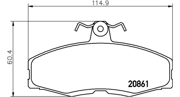 Brake Pad Set, disc brake (363700424013)