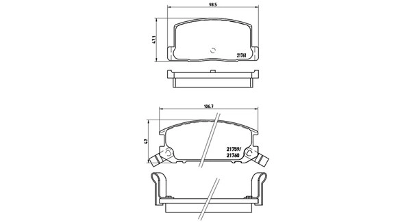 Brake Pad Set, disc brake (363700483019)