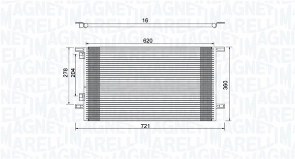 Condenser, air conditioning (350203918000)