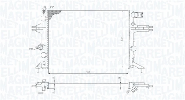 Radiator, engine cooling (350213192400)