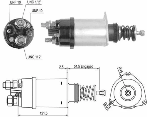 Solenoid Switch, starter (940113050504)