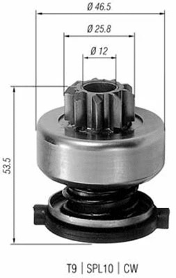 Pinion, starter (940113020226)