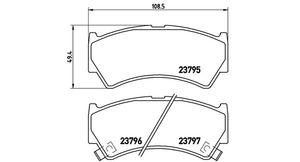 Brake Pad Set, disc brake (363700479013)