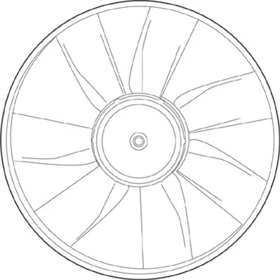 Fan, engine cooling (069422221010)