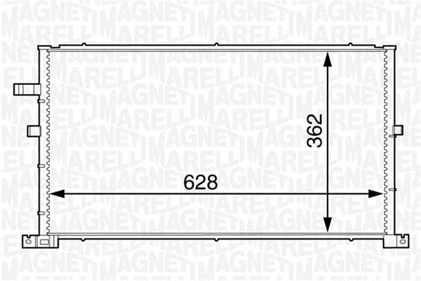 Condenser, air conditioning (350203607000)