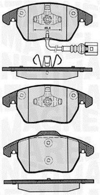 Brake Pad Set, disc brake (363916060135)