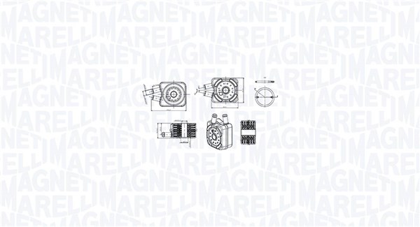 Oil Cooler, engine oil (350300003600)