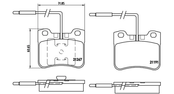 Brake Pad Set, disc brake (363700461047)