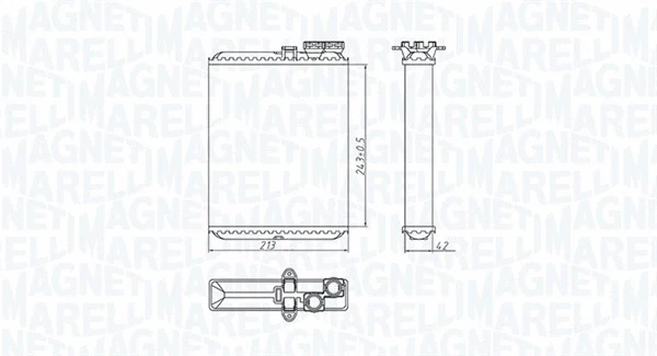 Heat Exchanger, interior heating (350218427000)
