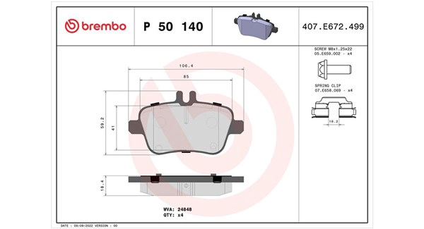 Brake Pad Set, disc brake