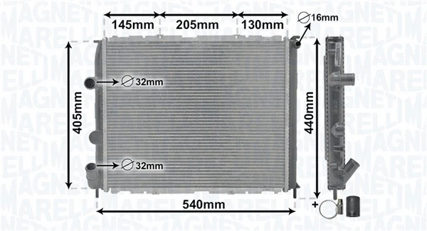 Radiator, engine cooling