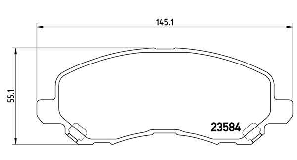 Brake Pad Set, disc brake (363700554030)