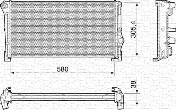 Radiator, engine cooling (350213012000)
