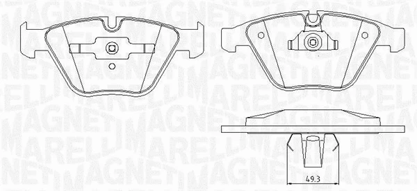 Brake Pad Set, disc brake (363916060151)