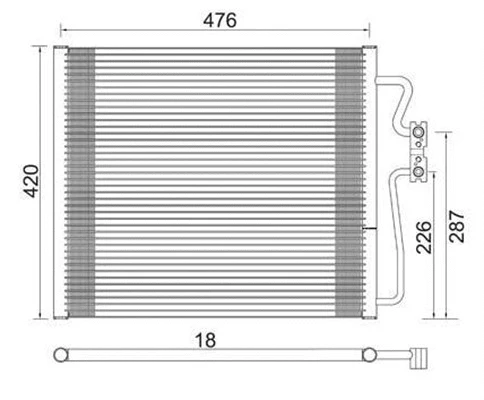 Condenser, air conditioning (359003220230)