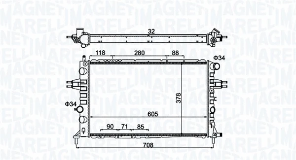 Radiator, engine cooling (350213192300)