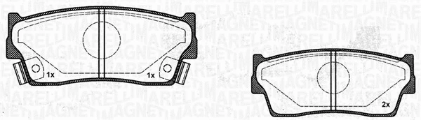 Brake Pad Set, disc brake (363916060799)