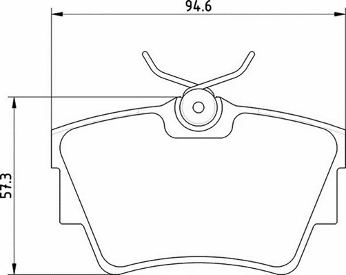 Brake Pad Set, disc brake (363700201390)