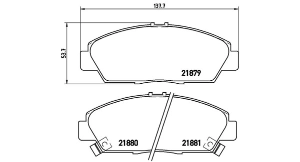 Brake Pad Set, disc brake (363700428021)