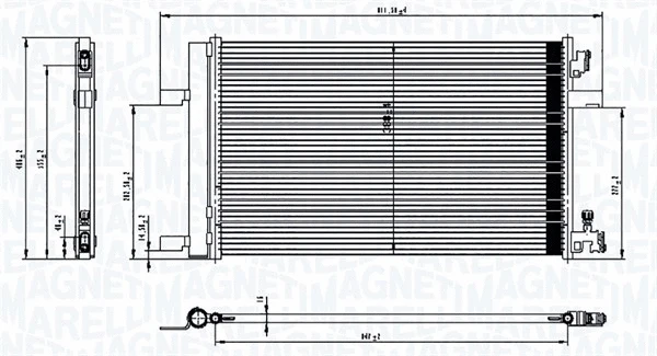 Condenser, air conditioning (350203760000)
