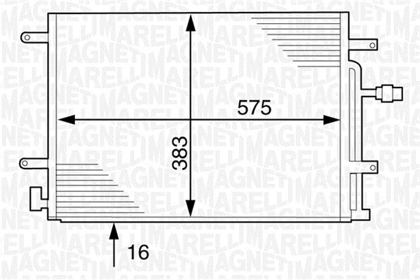 Condenser, air conditioning (350203231000)