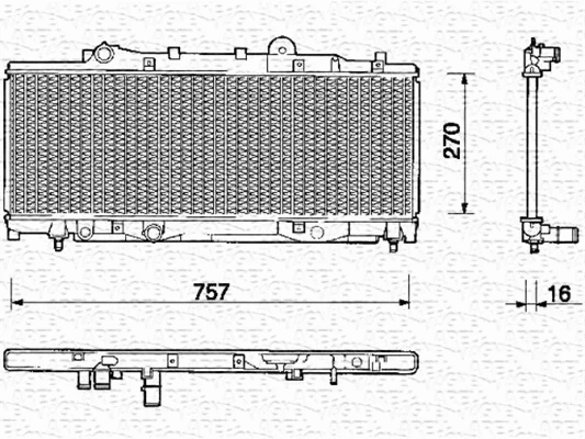 Radiator, engine cooling (350213115000)