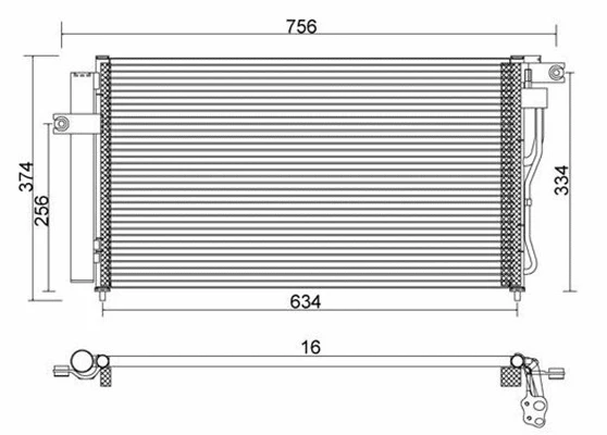 Condenser, air conditioning (359003220930)