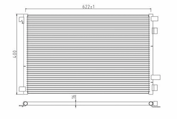 Condenser, air conditioning (359003221500)
