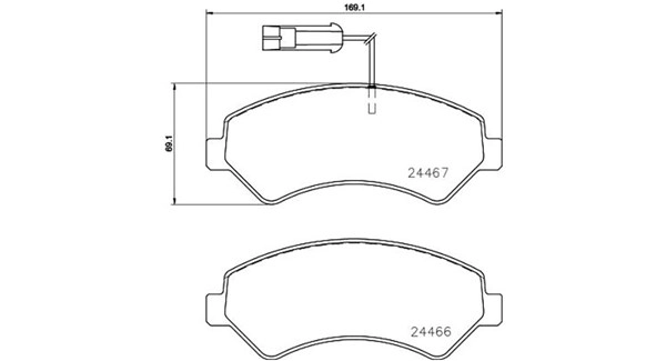 Brake Pad Set, disc brake