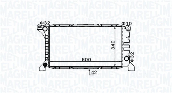 Radiator, engine cooling (350213154200)
