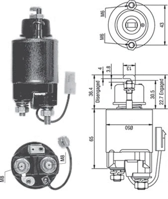 Solenoid Switch, starter (940113050232)