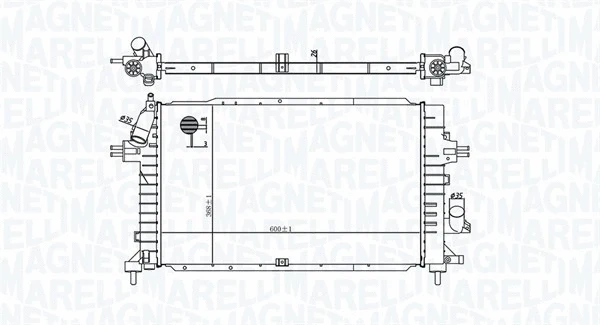Radiator, engine cooling (350213176100)