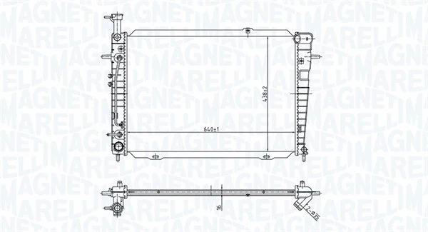 Radiator, engine cooling (350213173300)