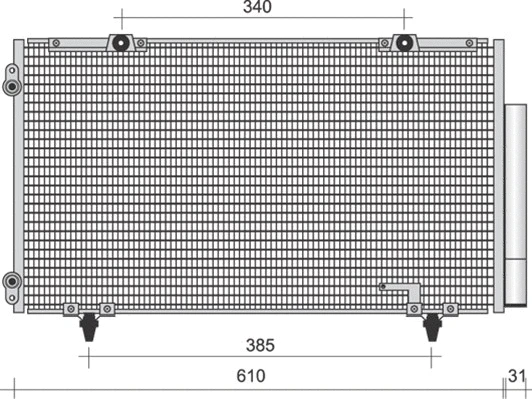 Condenser, air conditioning (350203483000)