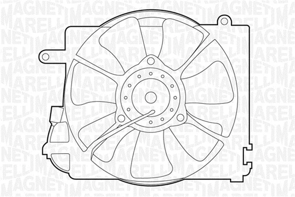 Fan, engine cooling (069422293010)