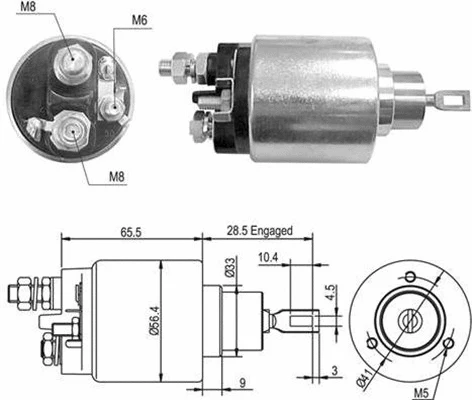 Solenoid Switch, starter (940113050429)