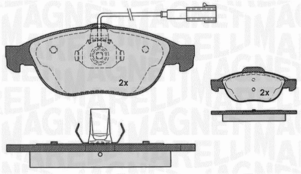 Brake Pad Set, disc brake (363916060112)