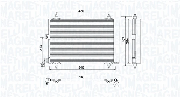 Condenser, air conditioning (350203920000)