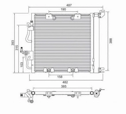 Condenser, air conditioning (359003221300)