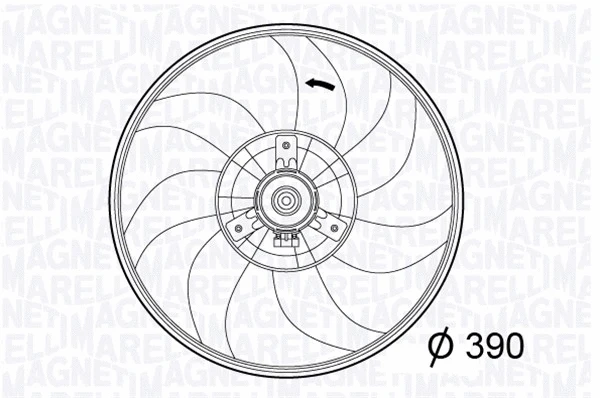 Fan, engine cooling (069422567010)