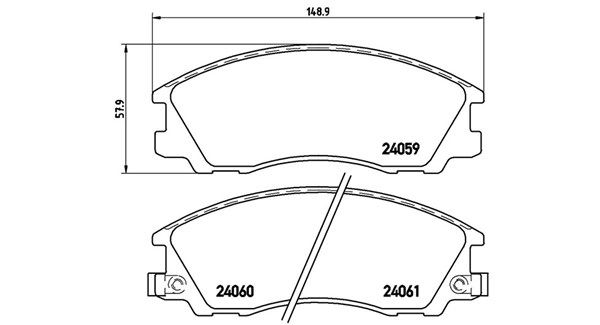 Brake Pad Set, disc brake (363700430017)